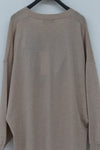 SWAYING/KNIT Deconstructed v-neck dress (with corset) SW212LS10 camel PS31